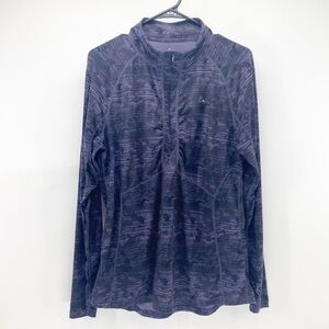 Paradox Grey Black purple Camo Splash Stripes drirelease pullover ruching bust